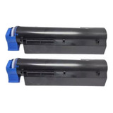2x Toner Compatível Para Oki B411 B431 Mb491 Premium 10k