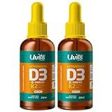 2x Vitamina D3 K2 Gotas Frasco 20 Ml Cada Uvits