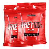 2x Whey Protein 100 Pure 907gr Refil Integral Medica
