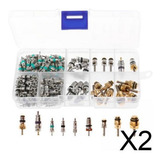 2x134 Peças Sortidas A / C Schrader Valves Kit R134a 11