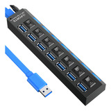 3 0 Com 7 Portas Hub Usb 3 0 Com 7 Portas Ultra Rapido Para Pen Drive E Hd