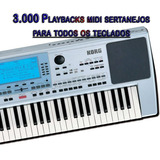 3.000 Playbacks Midi Sertanejos - Casio