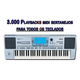 3.000 Playbacks Midi Sertanejos - Yamaha