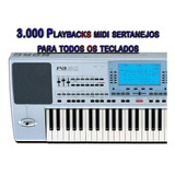 3.000 Playbacks Midi Sertanejos P/ Yamaha