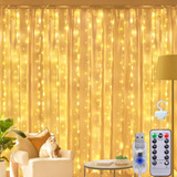3 3m Cortina De Luz 300 Pisca Pisca Led Decoração De Natal