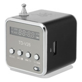 3.5mm Mini Speaker Com Fio Portátil Mp3 Player Rádio Fm