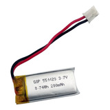 3 7v 200mah 2 Fios 6mm X 14mm X 31mm Recarregavel Fone Bt