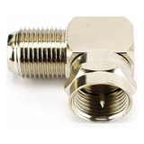 3 Adaptadores De Metal Antena Coaxial Formato L 90 Graus