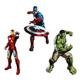 3 Adesivos Decorativos De Parede Os Vingadores - Thor - 48cm