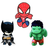 3 Adesivos Super-heróis Kids - Vingadores Marvel Ahkx-30cm