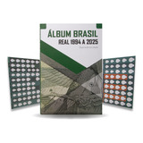 3 Álbuns Para Moedas Brasileiras Plano Real 1994 A 2025