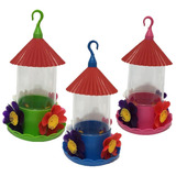 3 Bebedouro Para Pássaros Beija-flor Chapéu 250ml Colorido