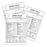 3 Blocos De Anamnese Para Estética Facial Ficha Checklist