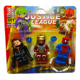 3 Bonecos Infantil Menino Menina Super Herois Leg