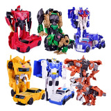 3 Bonecos Transformers Action Figure Boneco Vira Robo