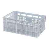 3 Caixa Organizadora Agrícola Hortifruti 23x40x60cm Branca