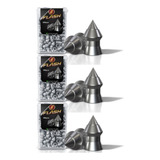 3 Caixinha Chumbinho Flash 5.5mm 100 Unidades Perfuração Top