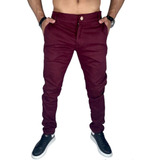 3 Calça Masculina Sarja Slim - Elastano - Esporte Fino