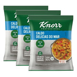 3 Caldo Em Pó Delícias Do Mar Knorr Mais Sabor Pacote 1,01kg