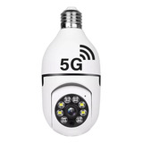3 Cameras De Segurança 5g Wi Fi Lampada Segurança Externa Hd