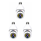 3 Câmeras Ip Wifi 360 Residencial Sensor De Presença Noturno
