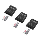 3 Cartão Memória Sandisk Ultra 32gb