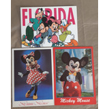 3 Cartões Postais Da Walt Disney World (antigos E Originais)