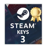3 Chaves Aleatória Steam Ouro - 3 Steam Random Key R$45 +