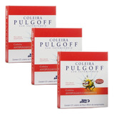 3 Coleira Pulgoff Cães Pequenos - Contra Pulgas E Carrapatos