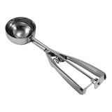 3 Colheres Sorvete Inox C/ Extrator Ejetor Bolas Desboleador