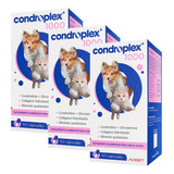 3 Condroplex 1000 60 Cápsulas Suplemento P/ Cães Gatos 