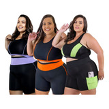 3 Conjunto Feminino Academia Roupa De