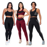 3 Conjuntos Feminino Calça E