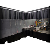 3 Cortinas Cabine Pintura ( 1 Pç 6,0lx4,0a/ 2pçs 4,0lx3,0a)