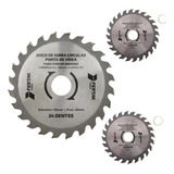 3 Disco De Serra Circular 4.3/8x20mm 24 Dentes Corte Rápido 