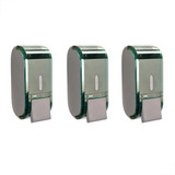 3 Dispenser Suporte Porta Sabonete Líquido/álcool Gel Verde