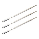 3 Espetos Espada Inox Churrasqueira Soft Grill Giratório
