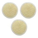 3 Esponjas De Banho Facial Bucha Vegetal