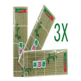 3 Esteiras Sudare Bambu Enrolar Nori