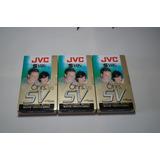 3 Fitas S-vhs Jvc St120 Sv (lacrada Original)