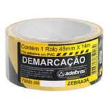 zebrada adesiva p/demarcacao adelbras 48mmx14m