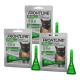 3 Frontline Plus Para Gatos Antipulgas