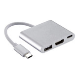 3 In1 Tipo C Usb 3.1hdmi Adaptador De Telefone Usb Port-c