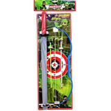 3 Kit Arqueiro Arco + Flecha + Espada Infantil Brinquedo 
