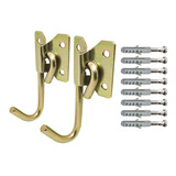 3 Kit Gancho De Rede Aço Reforçado 150kg C/ Parafuso Bucha