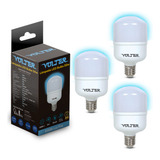 3 Lâmpada Super Bulbo 50w Econômica 6500k E27 Volter Bivolt