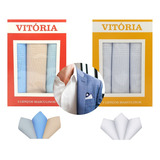 3 Lenços 100% Algodão Masculino De Bolso Envio Imediato