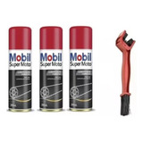 3 Lubrificante Spray Corrente Mobil Chain Lub 200 E Escova 