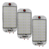 3 Luminária Led 12/24 Camping Trailer Van Baú Caminhão Asx