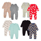 3 Macacão Bebê Infantil Menino/menina Suedine 100% Algodao